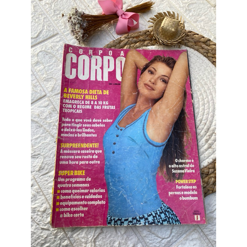 revista corpo a corpo antiga de fevereiro de 1994 c gatinha capricho piera, Tom Hanks, susana vieira, moda vintage, bike