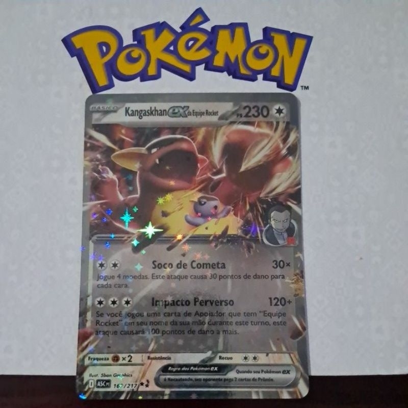 Carta Card Pokémon Kangaskhan Ex Da Equipe Rocket Heróis Excelsos