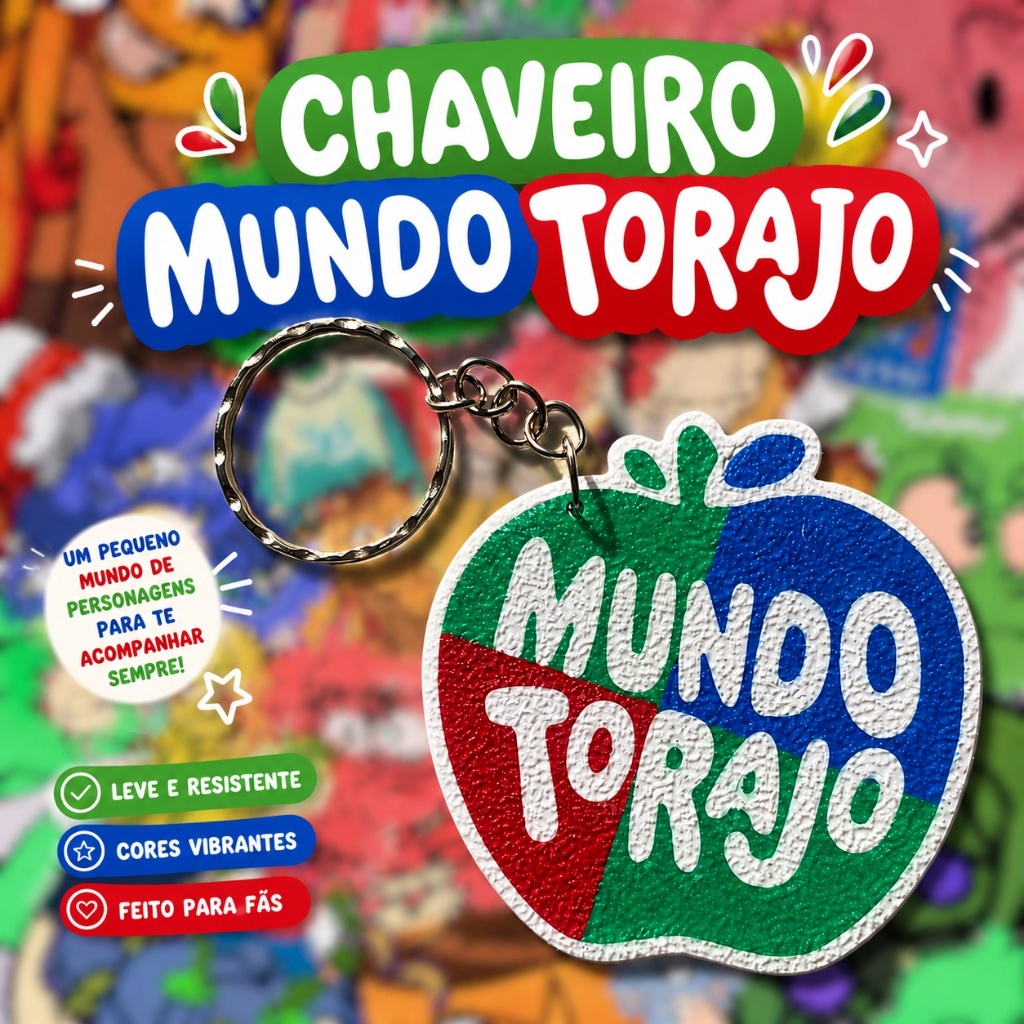 Chaveiro Mundo Torajo Personalizado 3D