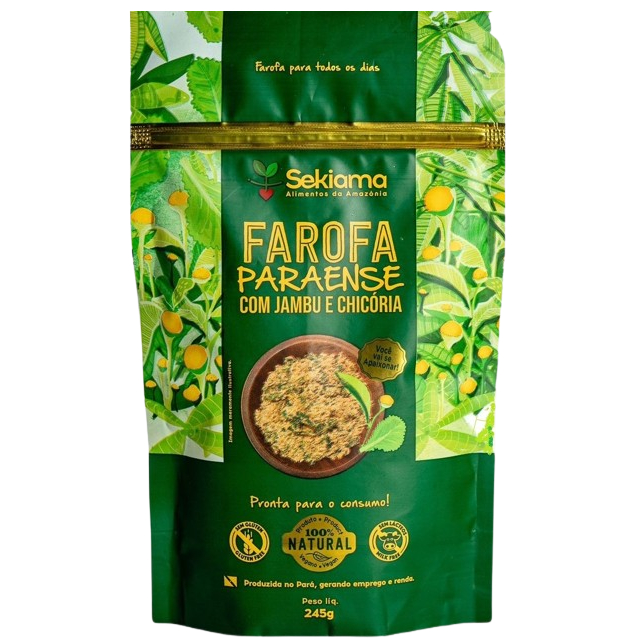 Farofa Paraense Com Jambu E Chicória Un 245g Sekiama