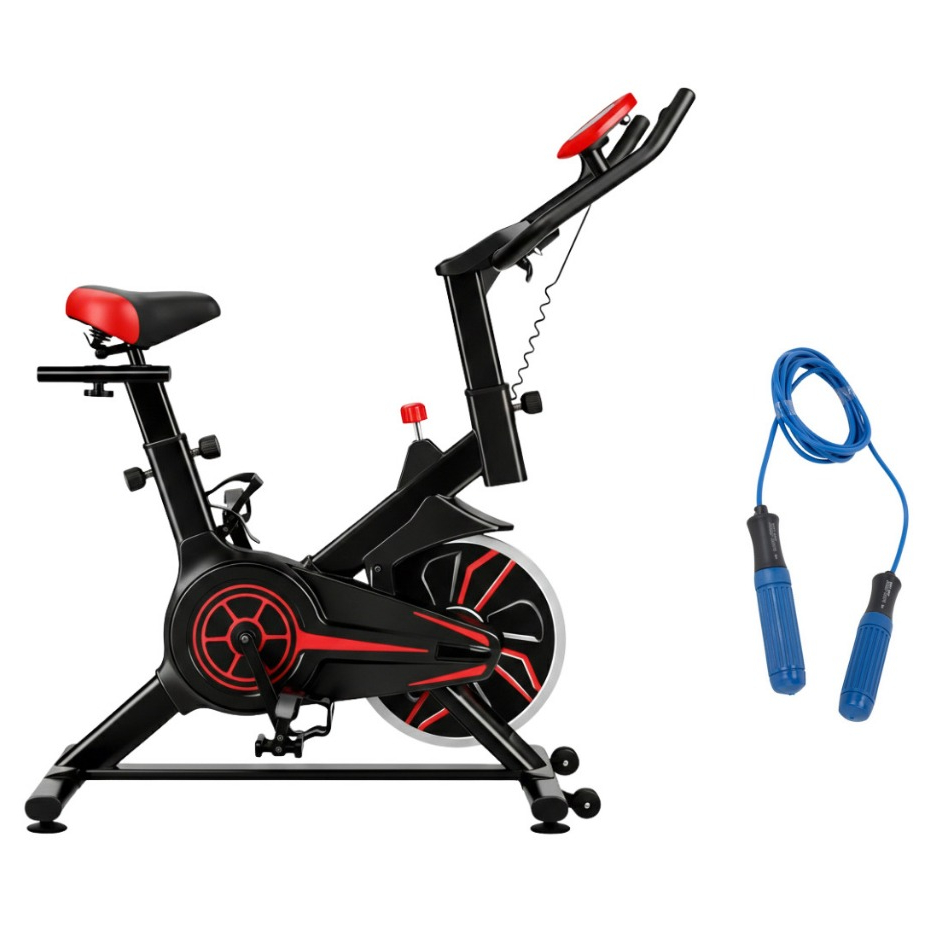 Bicicleta Spinning Ergométrica Inércia 6kg Home Treino Fitness Em Casa Corda de Pular