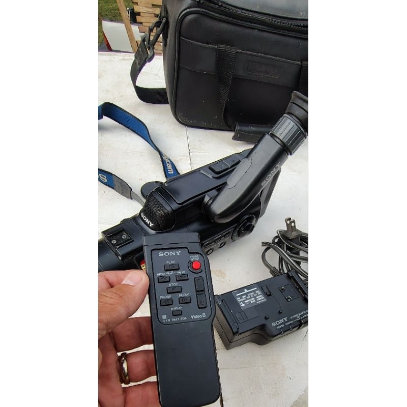 filmadora câmera Sony antiga sucata Coleção