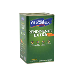 Tinta Eucatex 18L Branco Fosco Parede Alto Rendimento Anti Mofo