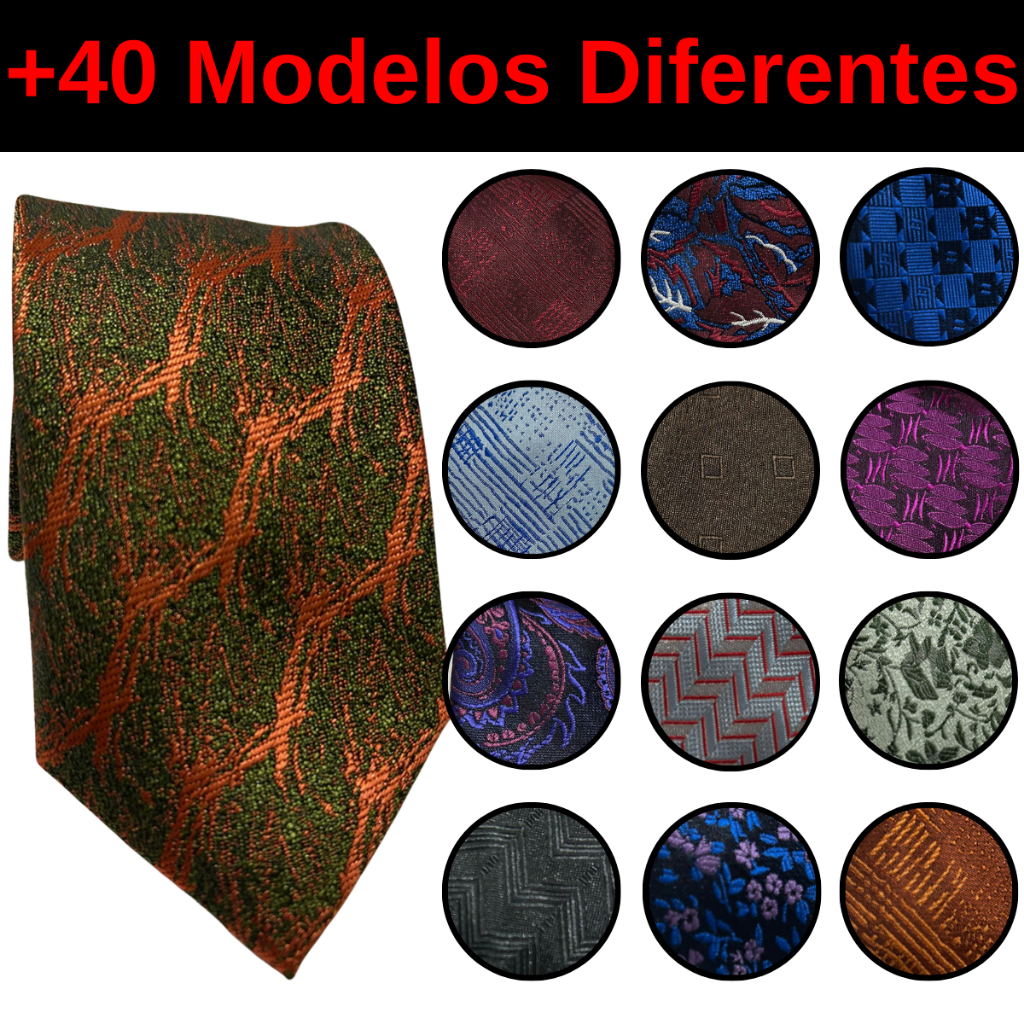 Gravatas Masculina Kashmir Semi Slim Jakard Diversas Cores - 1200 Fios Padrinhos - Casamentos 01