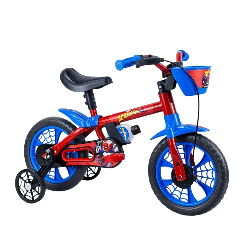 Bicicleta Infantil Menino Homem Aranha 1-4 Anos Nathor Aro 12