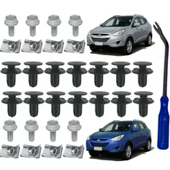 Kit de Instalação Grampo Presilha Parafuso Protetor Carter Ix35 2010/2015 Todos