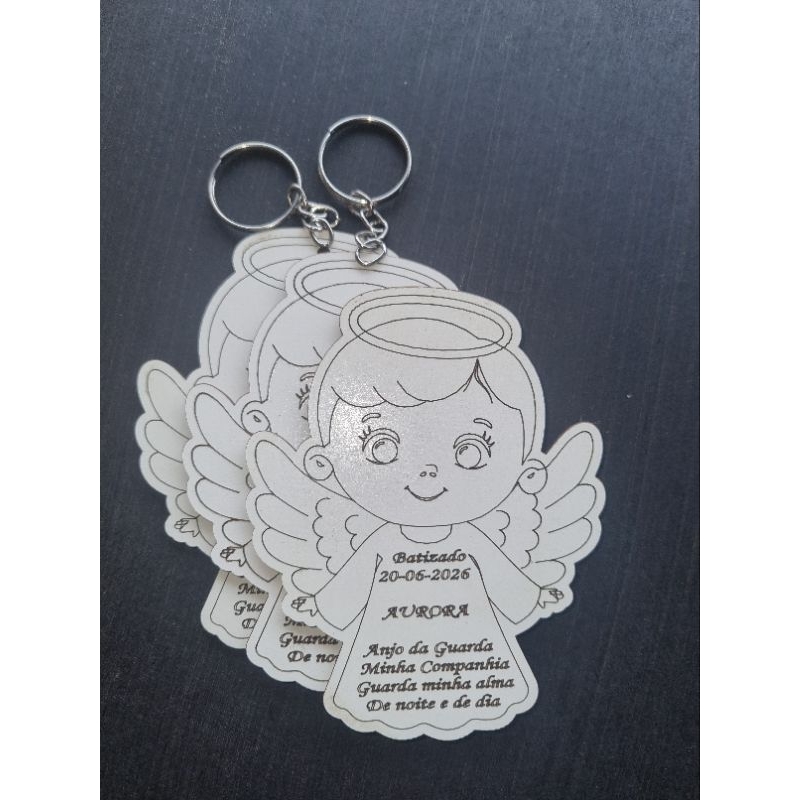 Lembrancinha Chaveiro Personalizado com Nome - Lembrança Batizado, Crisma, Eucaristia, Igreja - 15 uni.