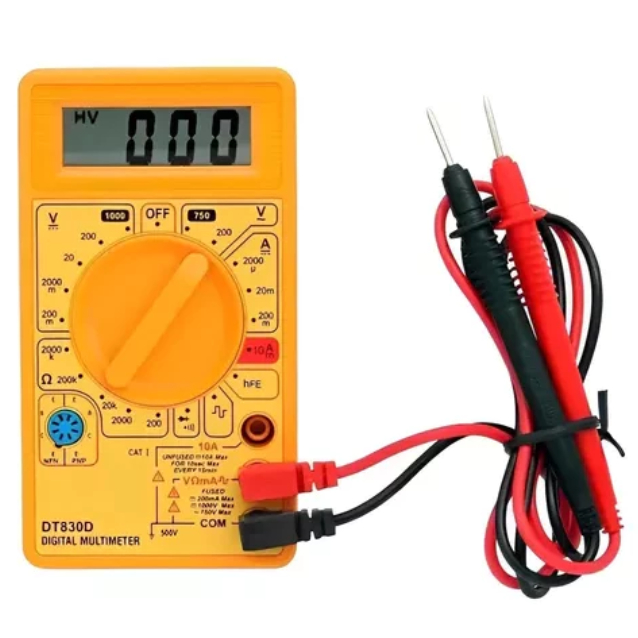 Multímetro Digital DT-830 com Bateria 9V