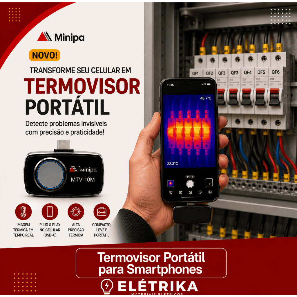 Camera Termica Para Celular Smartphone Android - Minipa