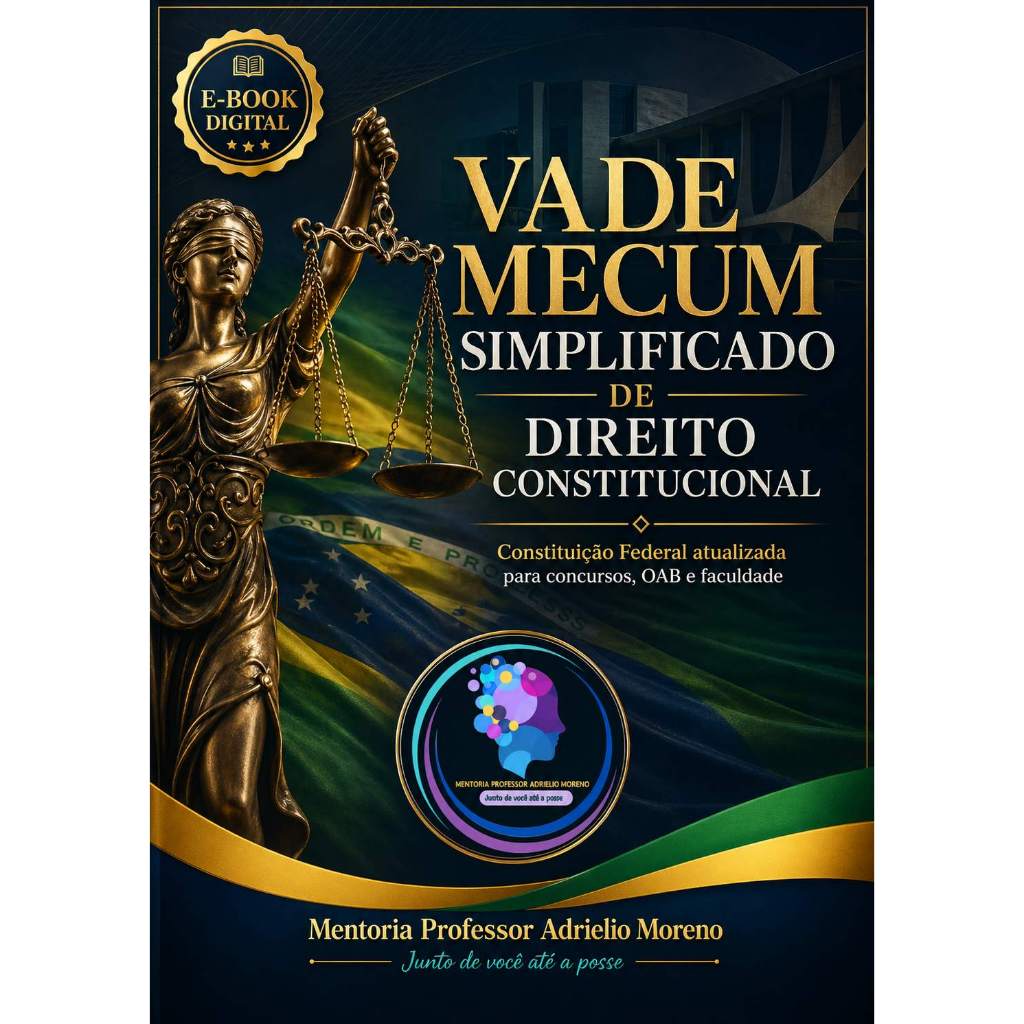 Vade Mecum Simplificado de Direito Constitucional 2026 em PDF | Constituição Federal Atualizada para Concursos e OAB