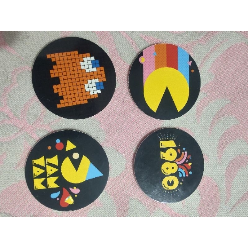 Lote 4 tazos Pacman