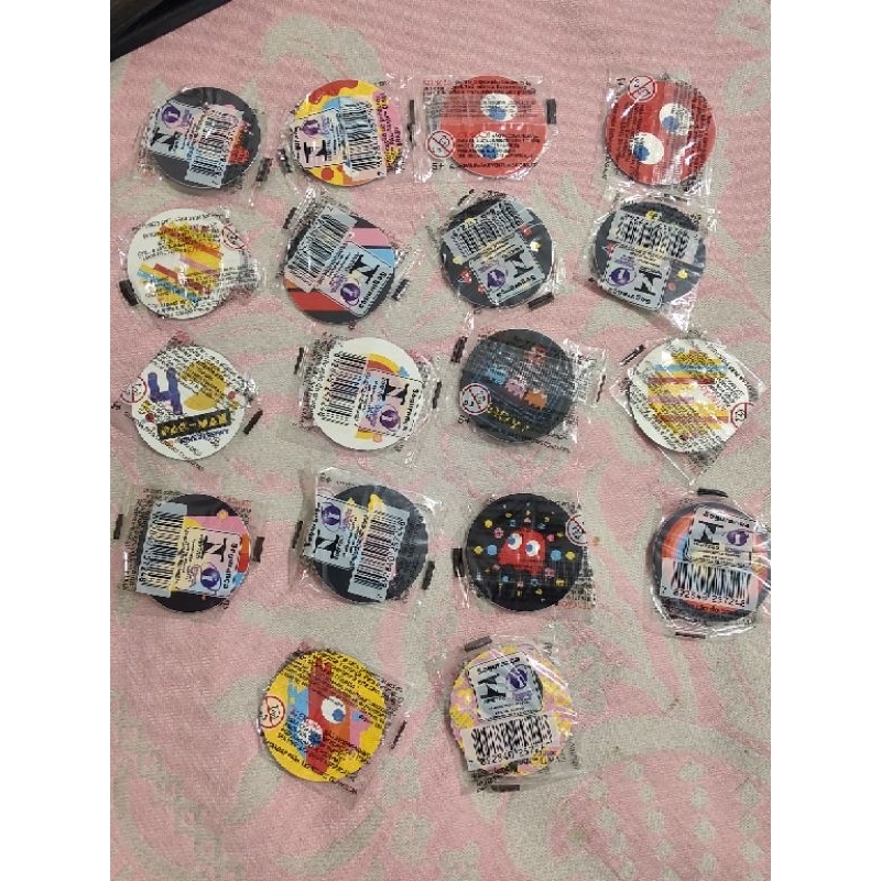 Lote 18 tazos Lacrados Pacman