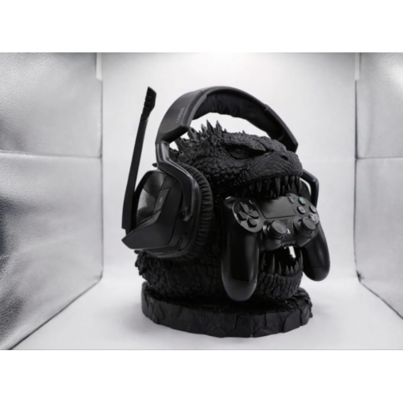 Suporte Controle Gamer Godzilla Porta Controle Headset