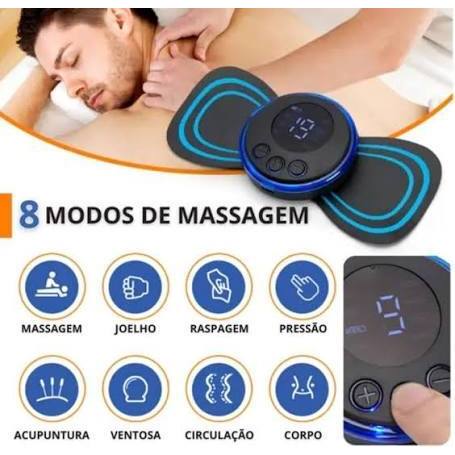 Mini Massageador Elétrico Portátil KR303 Relaxamento Muscular Corpo Pescoço e Costas