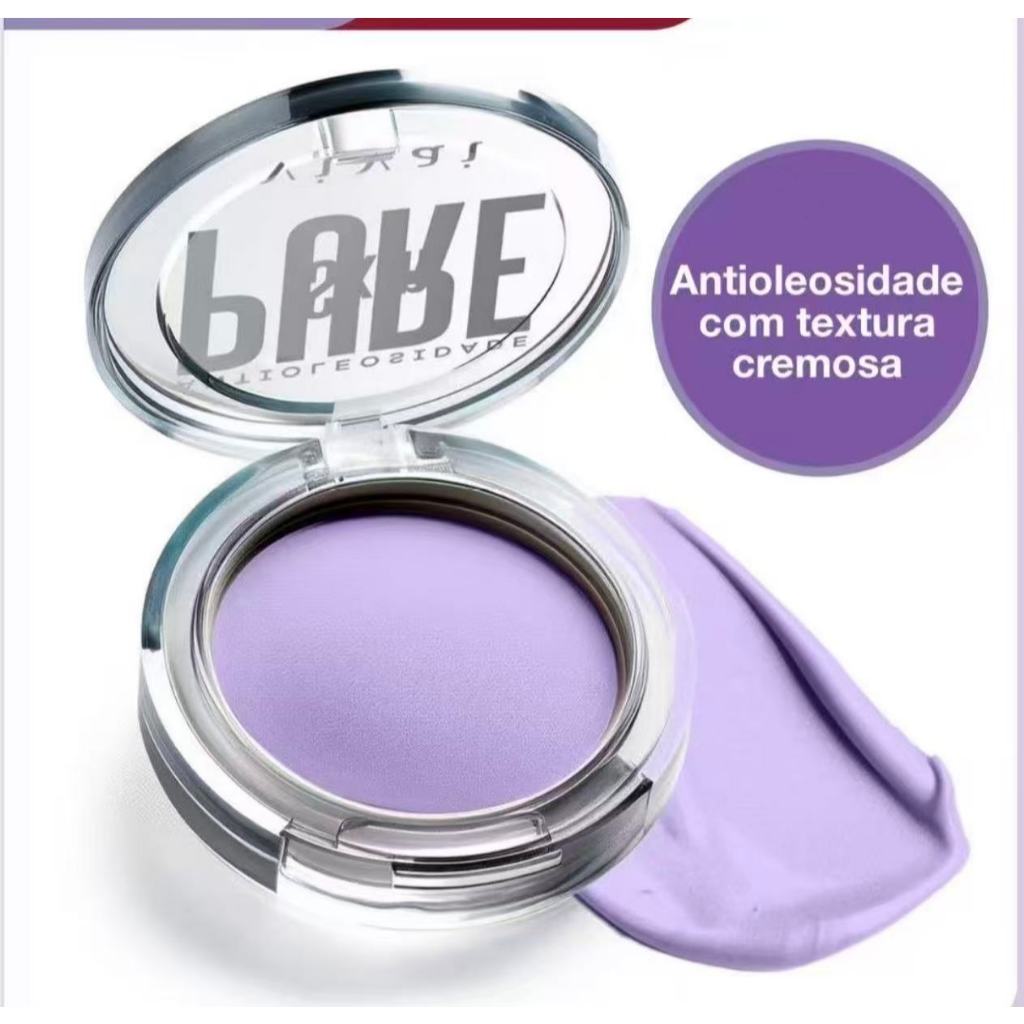 Pó Matificante Matte Pure Skin Antioleosidade textura cremosa - Primer e Finalizador - Vivai
