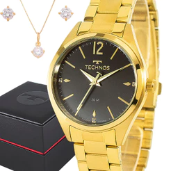 Relógio Feminino Technos Dourado Garantia 1 Ano Prova Dágua