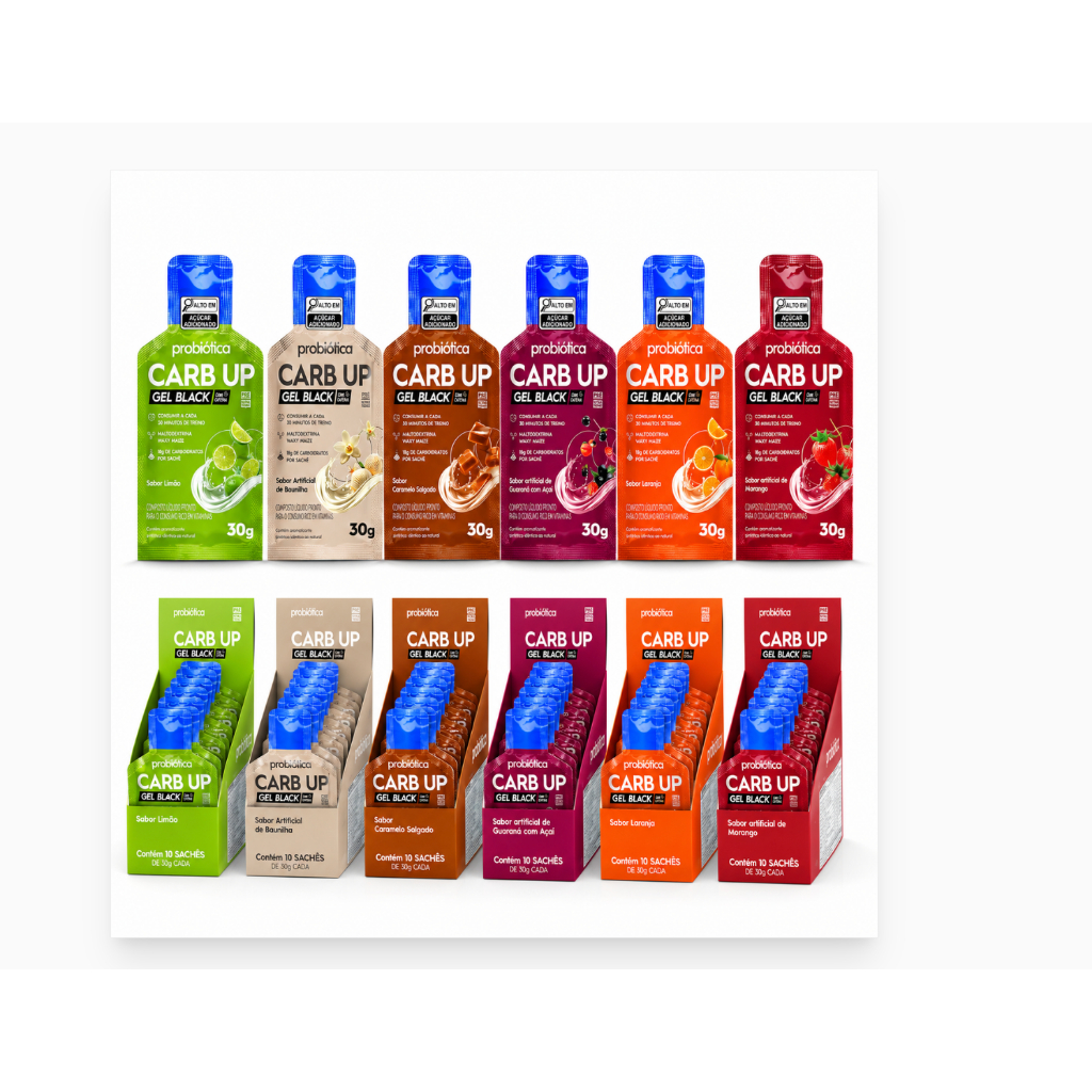 Carb Up Black Sache 30g Display Com 10Un Probiotica