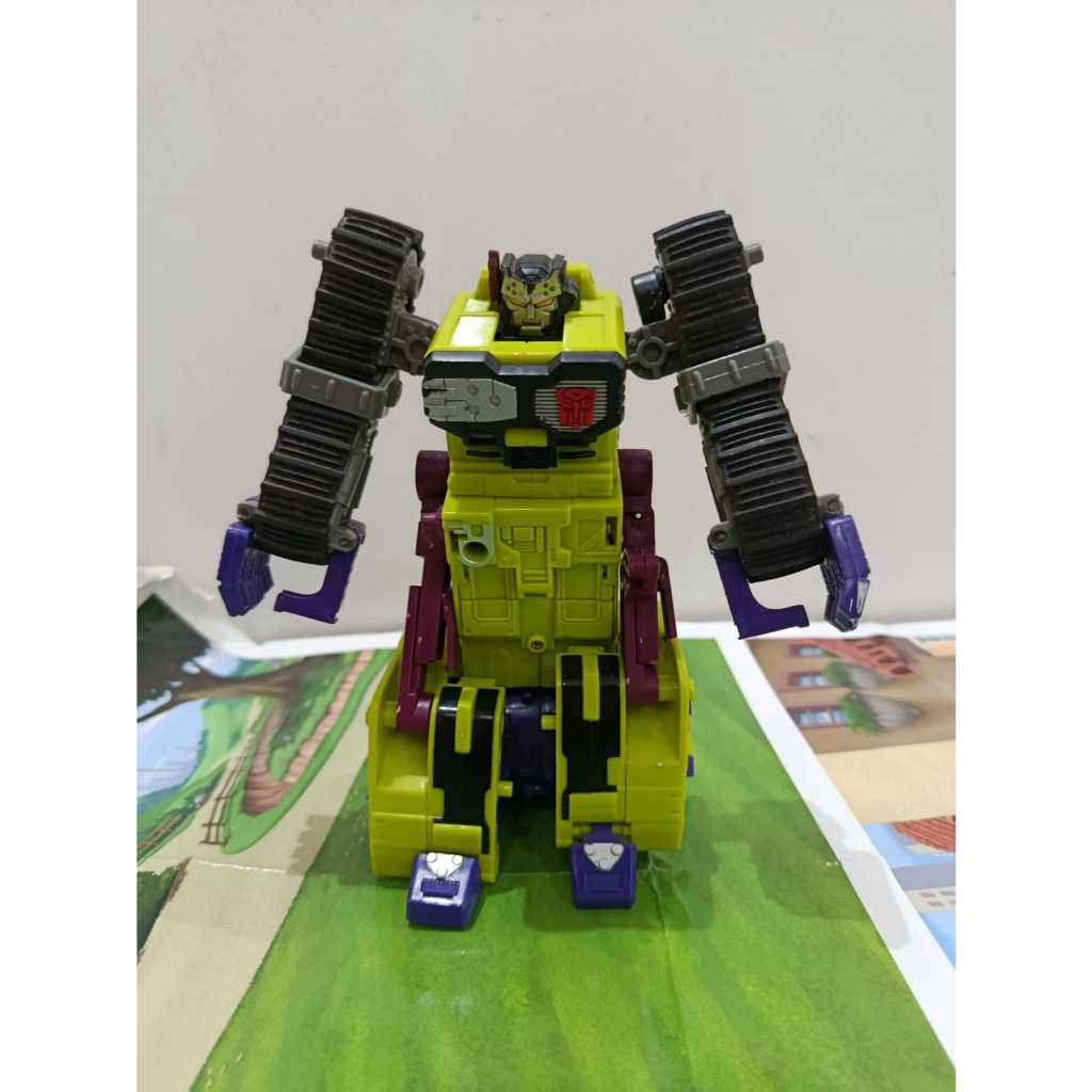 Transformers Armada MaxCon Scavenger Hasbro 2002 para peças ou reparos incompletos-