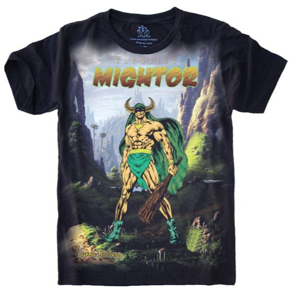 Camiseta Fullprint O Poderoso Mightor Desenho Antigo S-539
