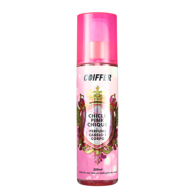 Perfume Cabelo e Corpo Chicle Pink Chique Coiffer 200ml | Original