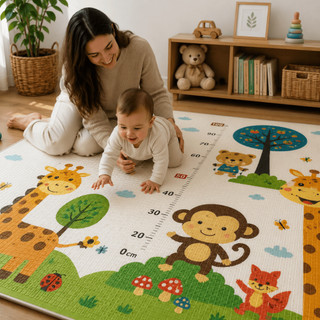 Tapete infantil Inverno Bebe de atividades Emborrachado Quentinho Bebê Tatame Macio Dobra…
