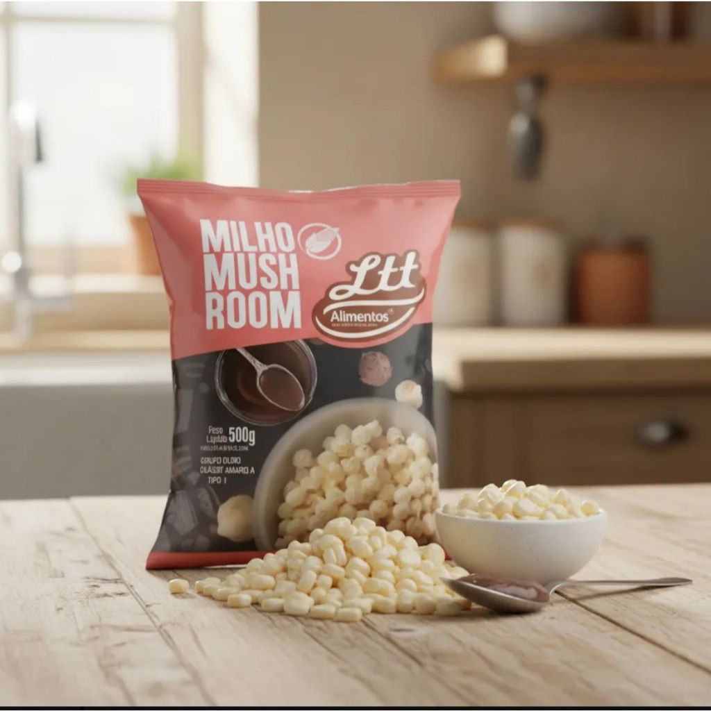 Milho Pipoca Mushroom Para Receitas Gourmet 500g