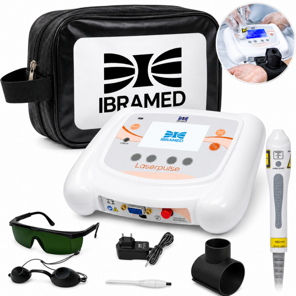 Laserpulse Ibramed Portátil Ilib terapia Laser Probe P3 660nm com Bolsa de Transporte