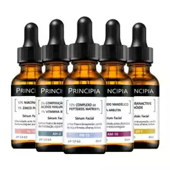 Principia Kit 5 Séruns Niacinamida + Hialurônicos + Peptídeos + Mandélico + Retinóide