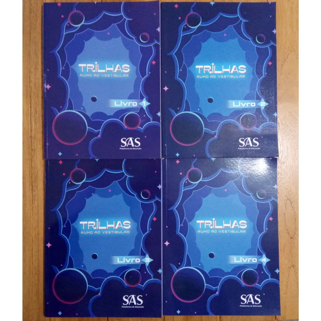 Coleção "Trilhas: Rumo ao Vestibular" SAS Vol. 1,2,3 e 4 - 1ª edição 2024