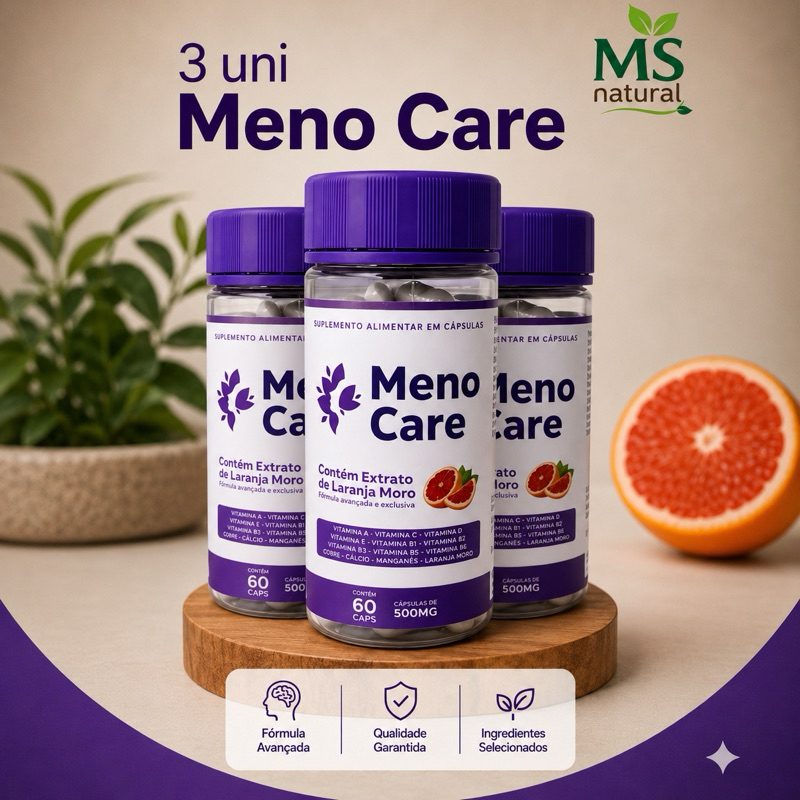 Meno Care 3Uni - 60Caps 500mg | Envio Imediato