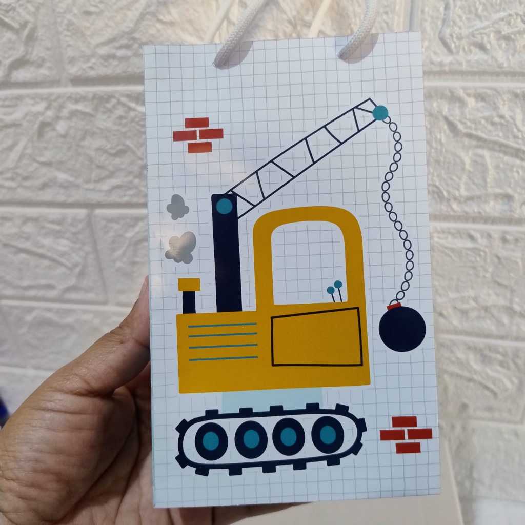 Sacolinha surpresa CARRINHO DE CONSTRUÇÃO/PARA MONTAR/ lembrancinhas CARRINHO DE CONSTRUÇÃO/ personalizados CAMINHÃO