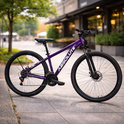 bicicleta absolute Nero 6 roxa aro 29 aros aero tamanho 17 com marcha e freio mecânico a disco