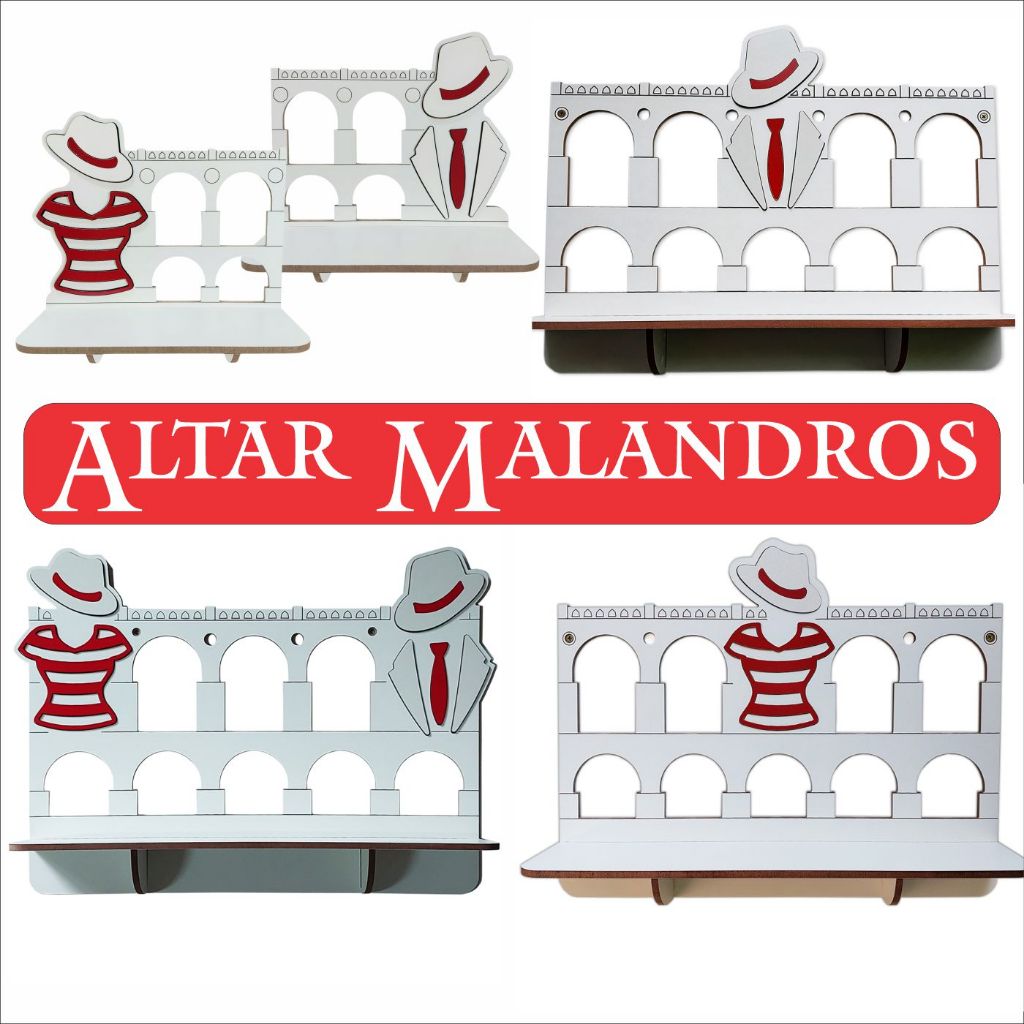 Altar de Zé Pilintra e Malandra – 25 a 45cm - Lapa | MDF 6mm Premium