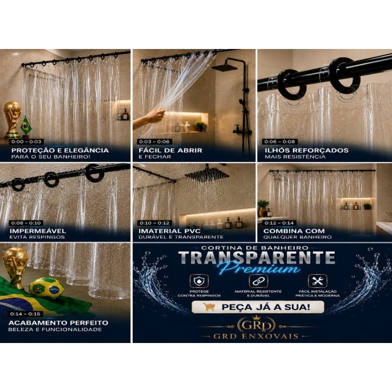 CORTINA  DE  BOX  PVC_  CRISTAL _ 140 x 2,00  –  SUPER RESISTENTE    TRANSPARENTE E DURAVEL PLASTICO
