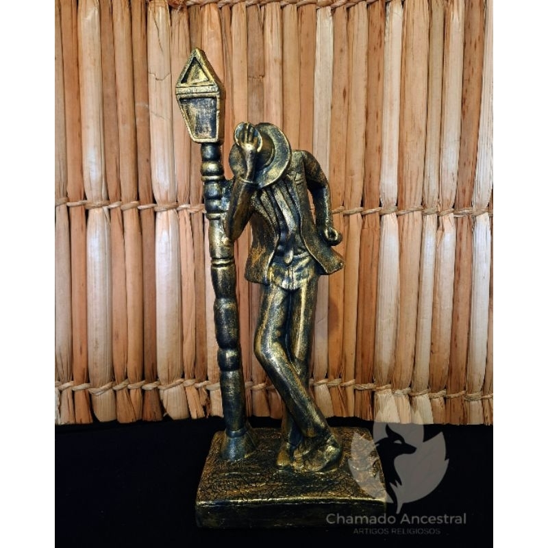 Imagem Malandro Bronze 33cm Zé Pelintra/ Zé Pretinho/ Miguel