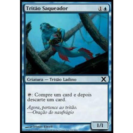 Tritão Saqueador (Tritão / Ladino) -  - Magic The Gathering