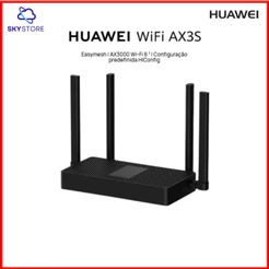 HUAWEI WiFi AX3S Roteador, Wi-Fi 6+ | 3000Mps, Visualização de Diagnósticos WI-Fi, Controle dos Pais