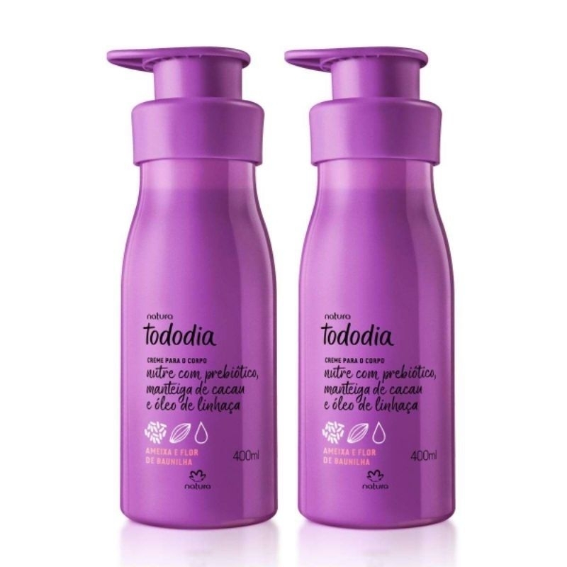 kit Natura Creme Hidratante Ameixa E Flor De Baunilha 400ml - Natura