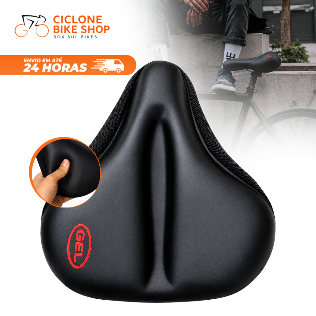 Capa de Selim em Gel para Banco Grande – Bicicleta Spinning e Ergométrica Confortável