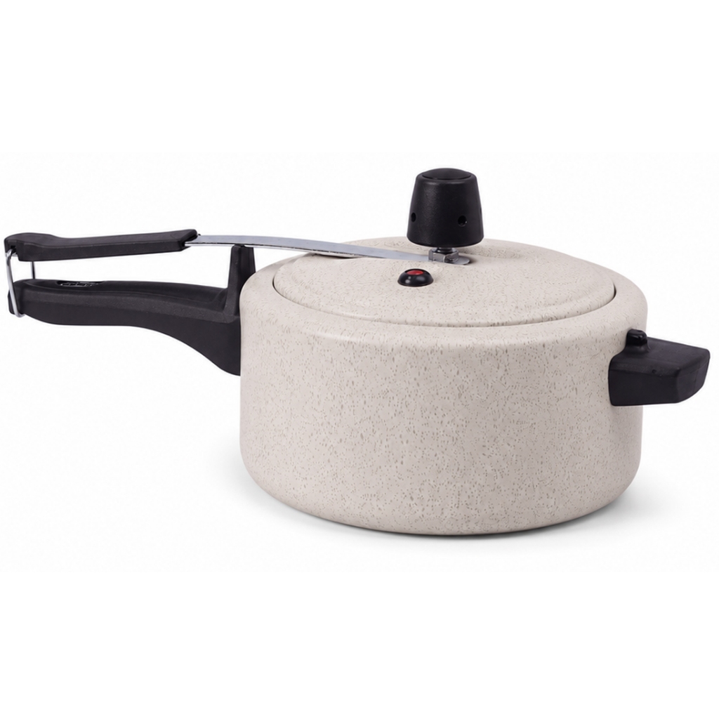 Panela De Pressão 3 Litros Brinox Ceramic Life Vapt 20cm Bege Creme