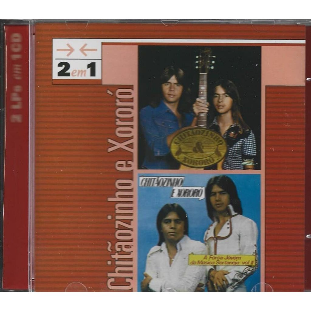 Chitãozinho & Xororó - Cd A Força da Música Jovem Sertaneja - Vol 1 e Vol 2 - 1976/1977