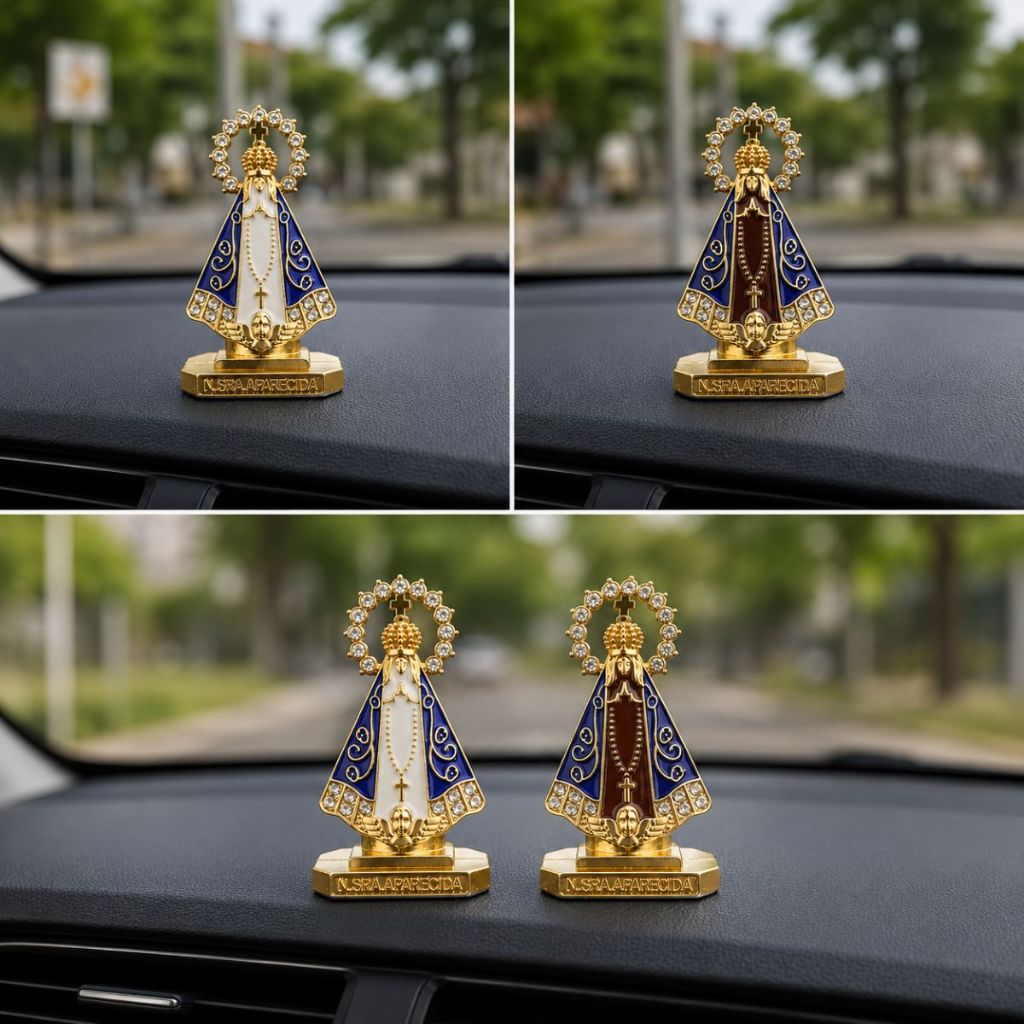 Nossa Senhora Aparecida com fita dupla face imagem com auto colante para painel de carro