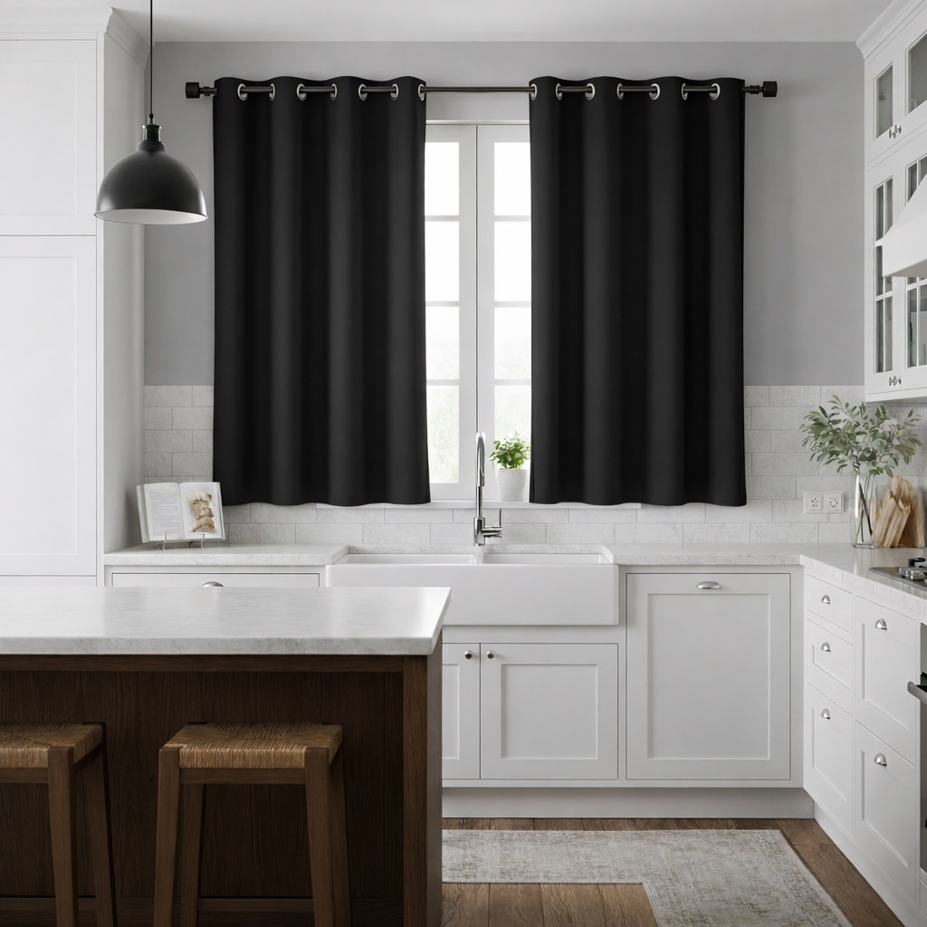 Cortina Cozinha Corta 100 % a  Luz Blackout/Blecaute 2,20 X 1,30 Imperdível