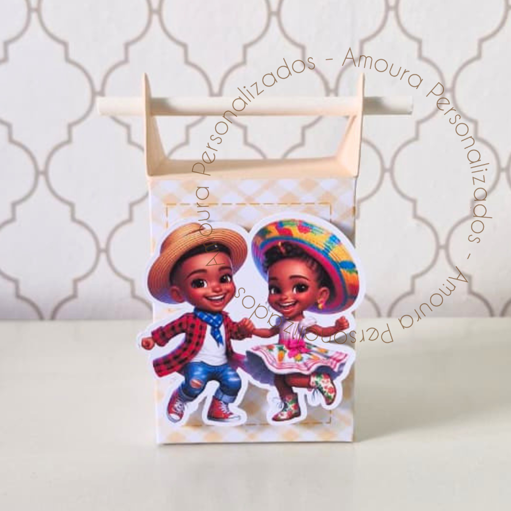 CAIXA CANUDO PERSONALIZADA PARA LEMBRANCINHAS FESTA JUNINA|CAIXINHA|ANIVERSARIO|CAIPIRINHA| SÃO JOÃO