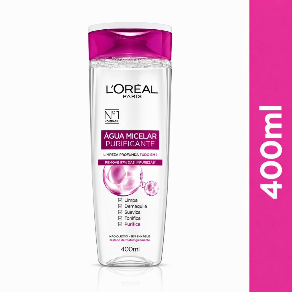 Água Micelar Purificante L'Oréal Paris 400ml