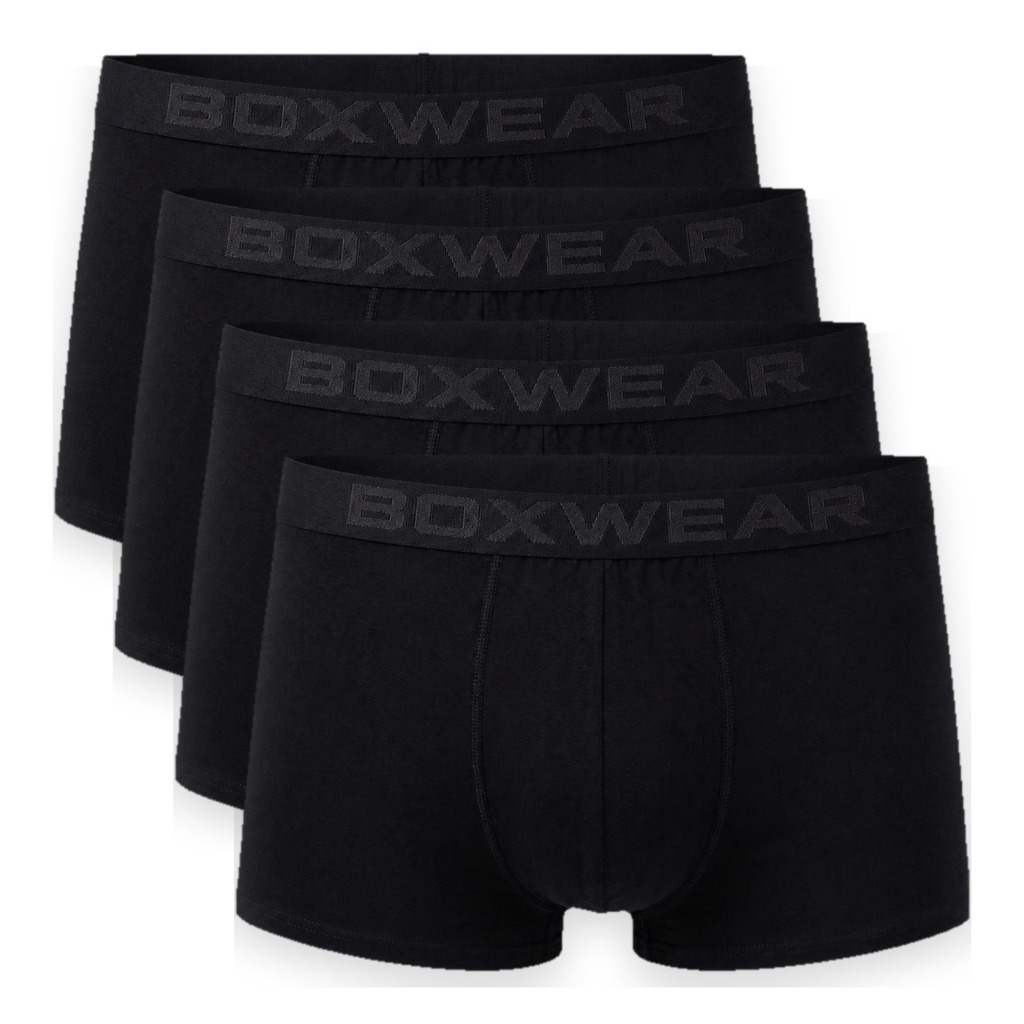 Kit 4 Cuecas Boxer Masculina Sem Costura Microfibra Premium Preta Confortável Adulto