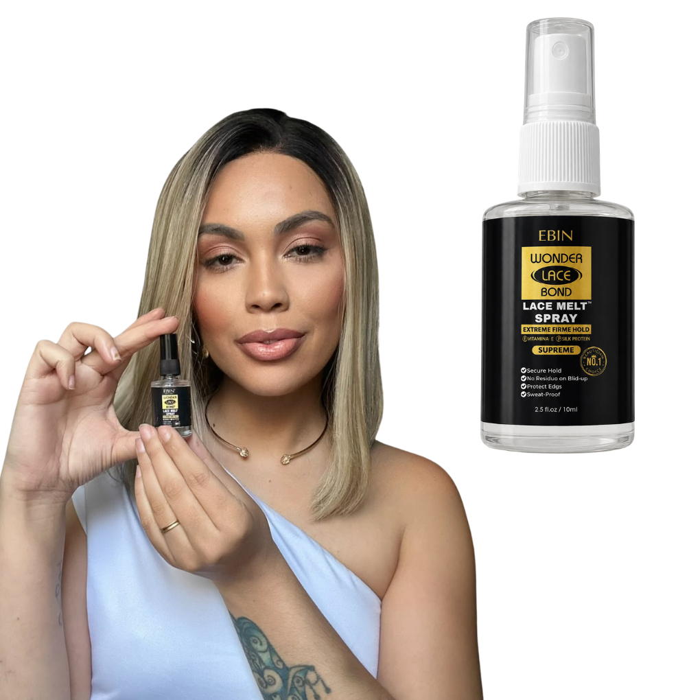 Melt Spray Peruca Renda Derrete Tela  Lace Front Melting Ebin Supreme 10ml