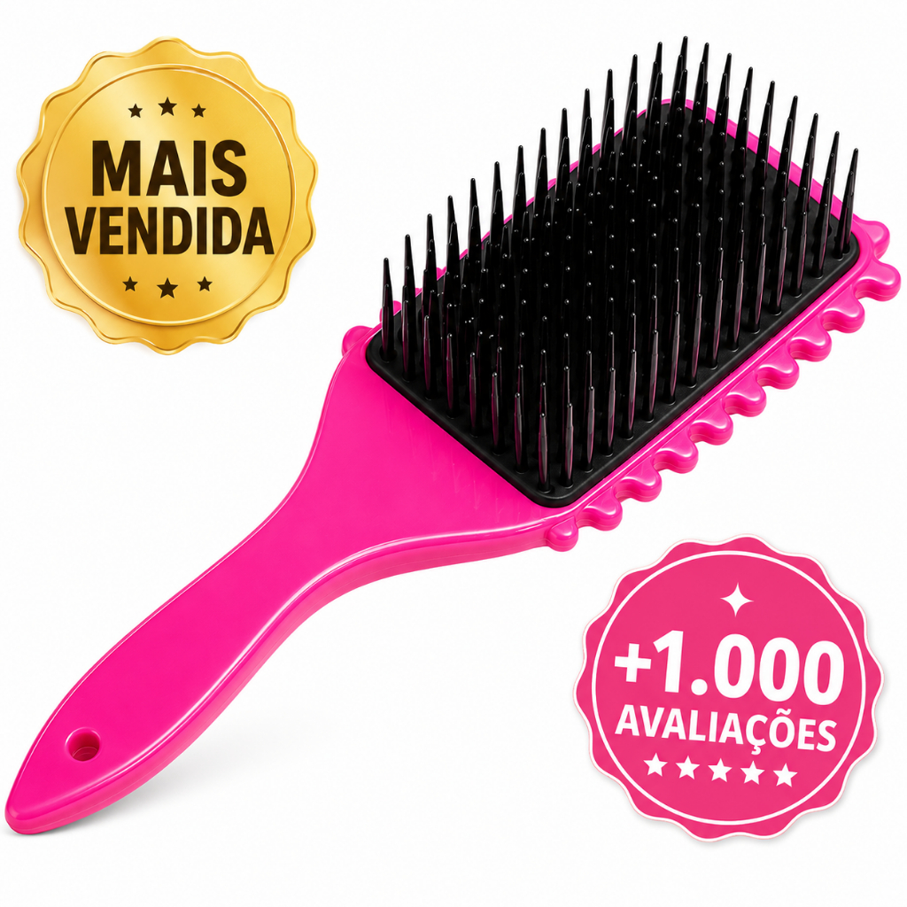 Escova Onda Finalizadora Beauty Flash Finalização para Cabelos Cacheados e Crespos ÓTIMA FINALIZAÇÃO