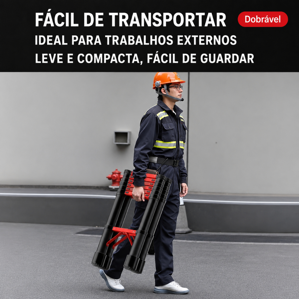 Detalhes do MonkeyTools Escada Telescópica Articulada Dobrável Resistente Para Casa E Obra