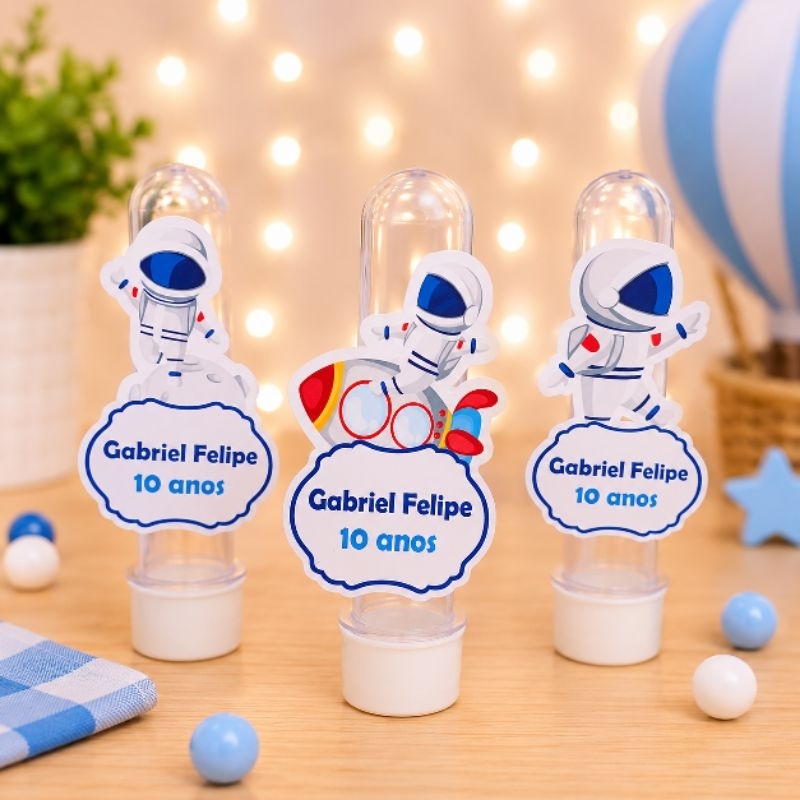 Aplique Para Tubete Astronauta 1 - Personalizados - Lembrancinha - Festa Infantil - Aniversário - Decoração